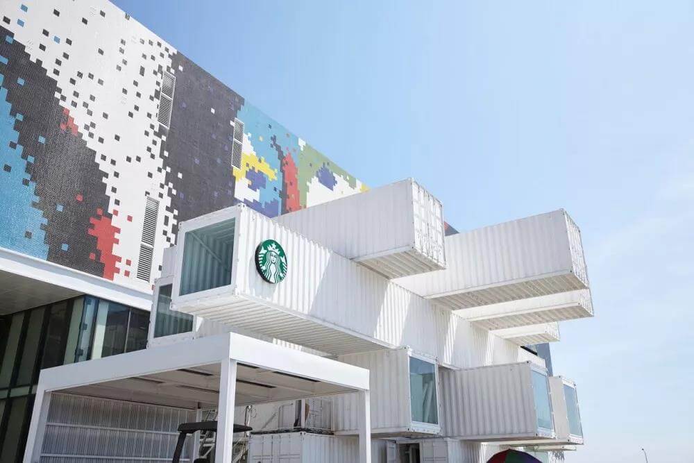 蜜雪冰城由隈研吾设计，星巴克在台湾的首家集装箱门店！