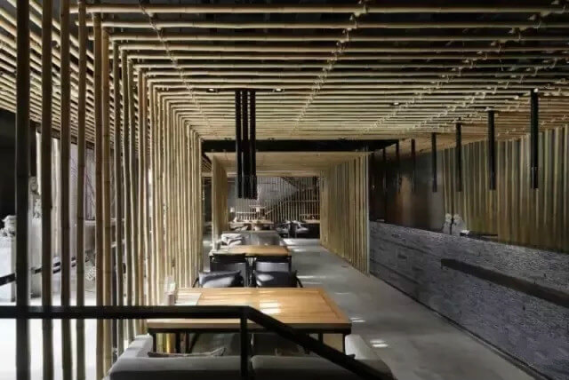 蜜雪冰城如何让餐厅设计玩转中国风？几根竹子让你眼前一亮！
